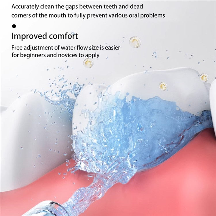CY6 Portable Teeth Cleaner Electric Handheld Oral Irrigator 500ML Large Capacity Dental Scaler with 4 Nozzles