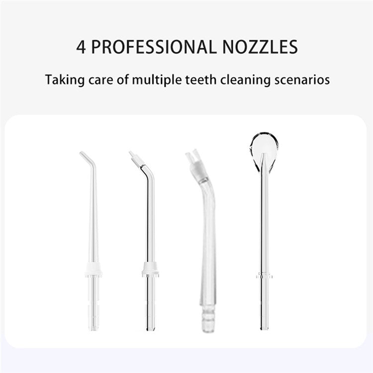 CY6 Portable Teeth Cleaner Electric Handheld Oral Irrigator 500ML Large Capacity Dental Scaler with 4 Nozzles