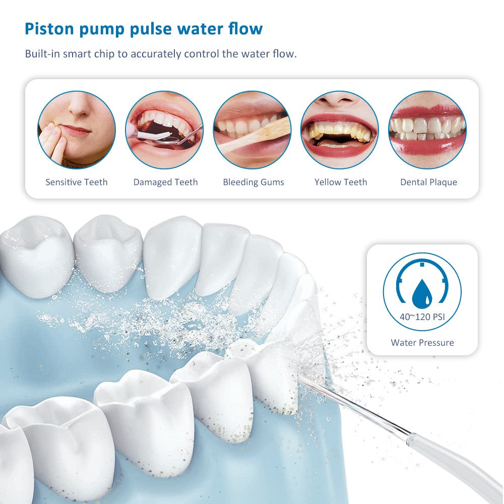 M209 310ml Cordless Water Flosser 4 Modes IPX7 Waterproof Dental Oral Irrigator Teeth Cleaner