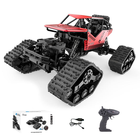 2-in-1 RC Off-Road Climbing Car – 4WD Tank Vehicle