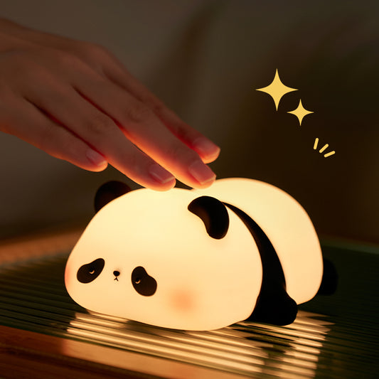 Cute Panda Silicone Touch Control Night Light for Kids