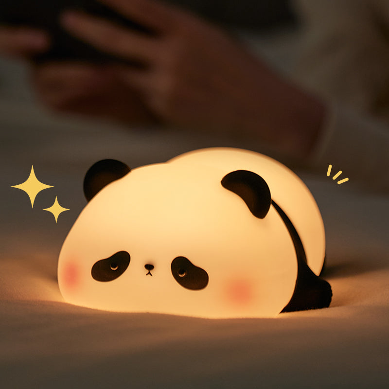 Cute Panda Silicone Touch Control Night Light for Kids