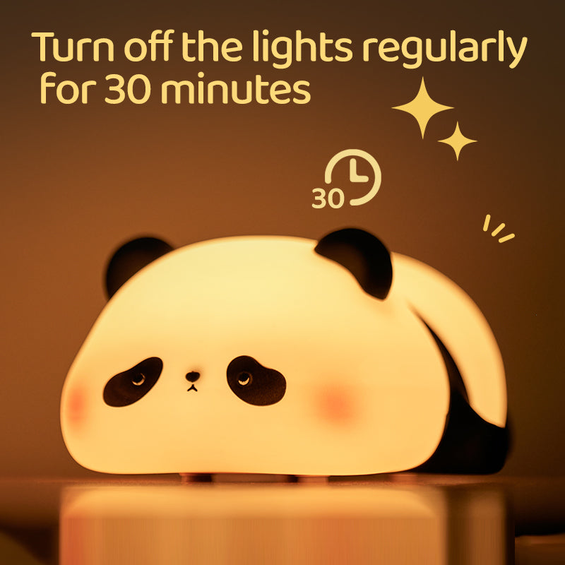 Cute Panda Silicone Touch Control Night Light for Kids