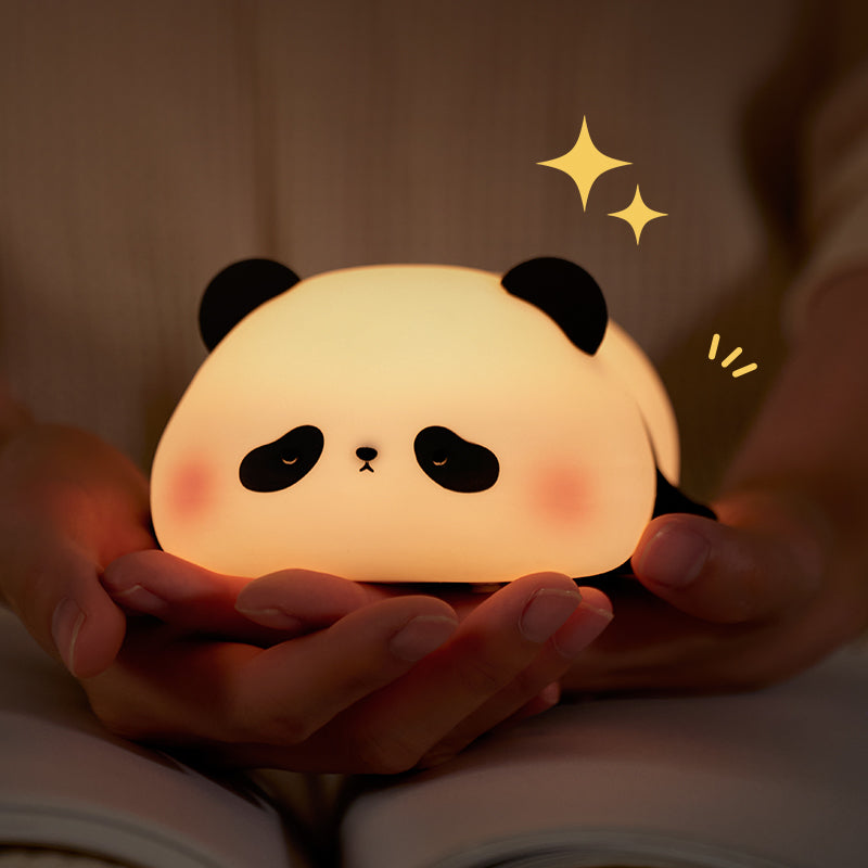 Cute Panda Silicone Touch Control Night Light for Kids