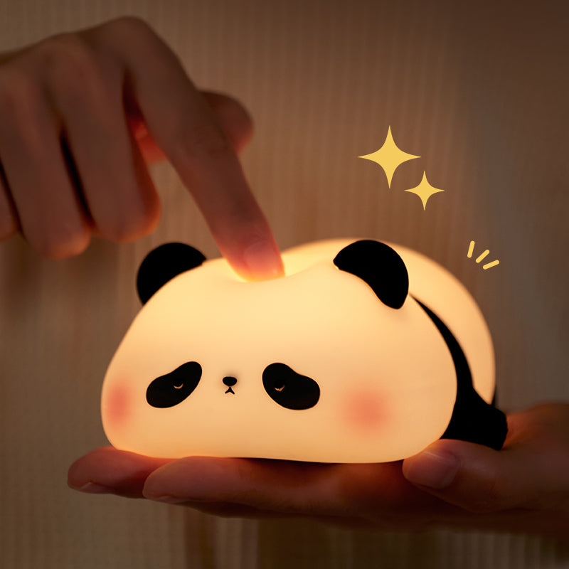 Cute Panda Silicone Touch Control Night Light for Kids