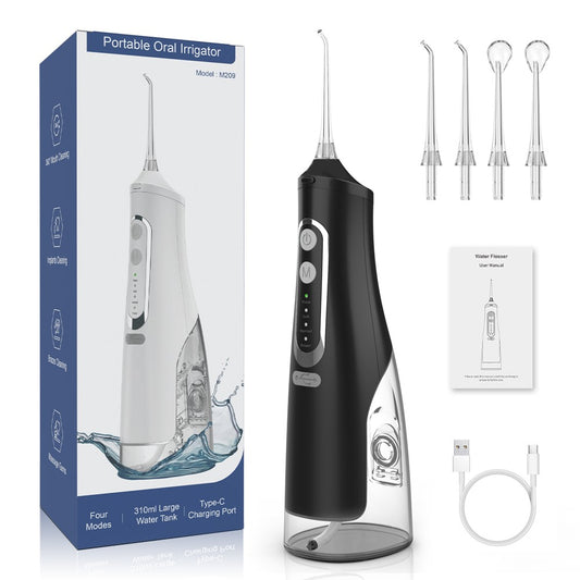 M209 310ml Cordless Water Flosser 4 Modes IPX7 Waterproof Dental Oral Irrigator Teeth Cleaner