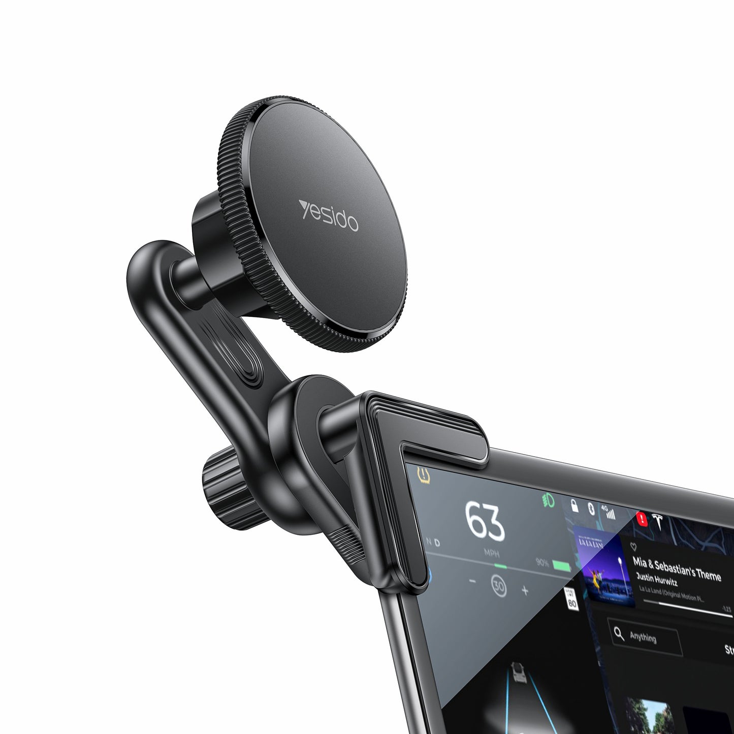 Magnetic Clip-On Holder for iPhone - 360-Degree Rotation