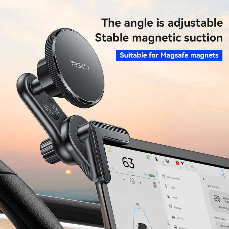 Magnetic Clip-On Holder for iPhone - 360-Degree Rotation