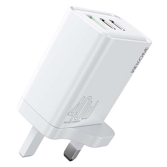 WEKOME WP-U63 40W Fast Charger USB-A + 2 Type-C Ports Portable Wall Charger Adapter