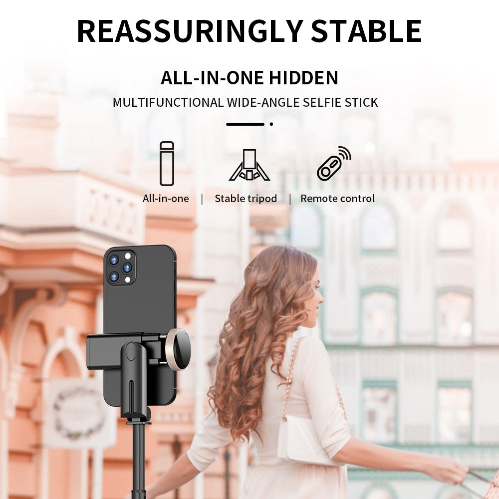 Extendable Phone Tripod with Bluetooth Remote