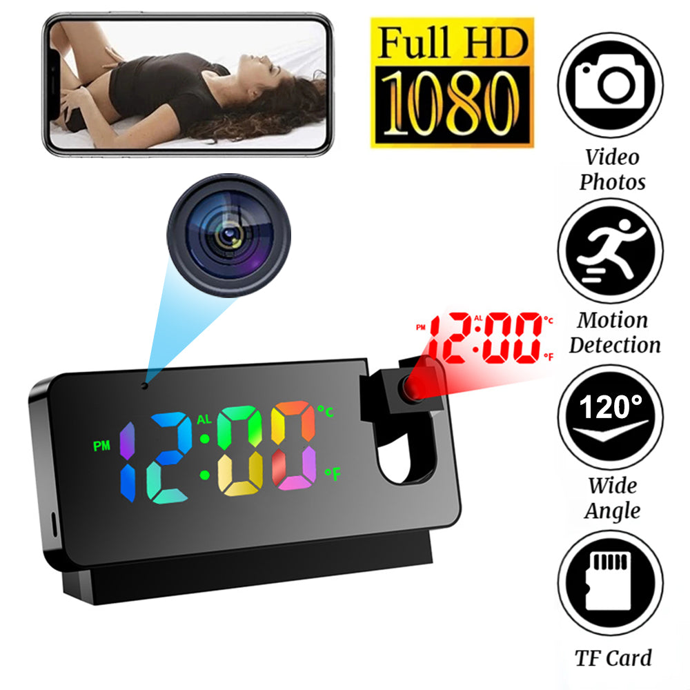 Projection Alarm Clock Camera