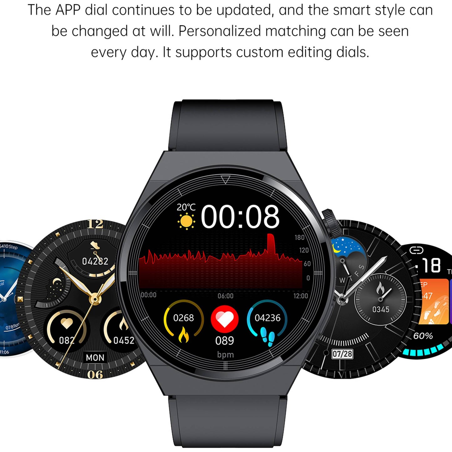 Bluetooth Calling Smart Watch - Waterproof with Health Monitoring