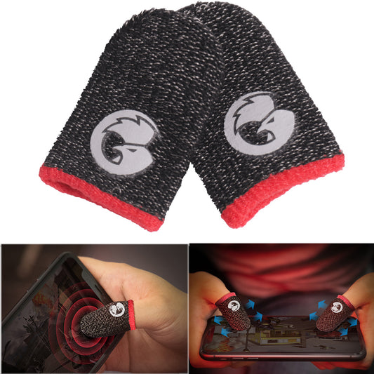 Sweat-Proof Anti-Slip Game Finger Covers (Pair)