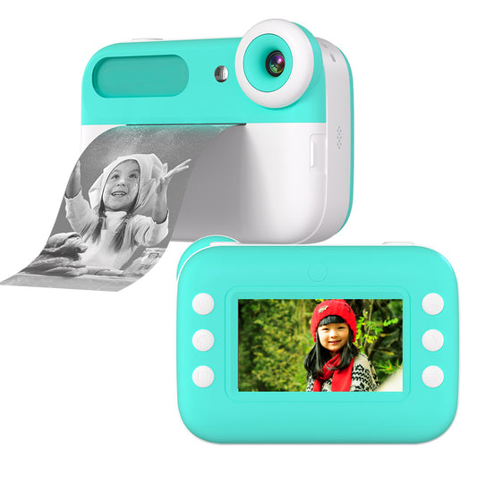 Kids Instant Camera with Thermal Printer and Memory Card