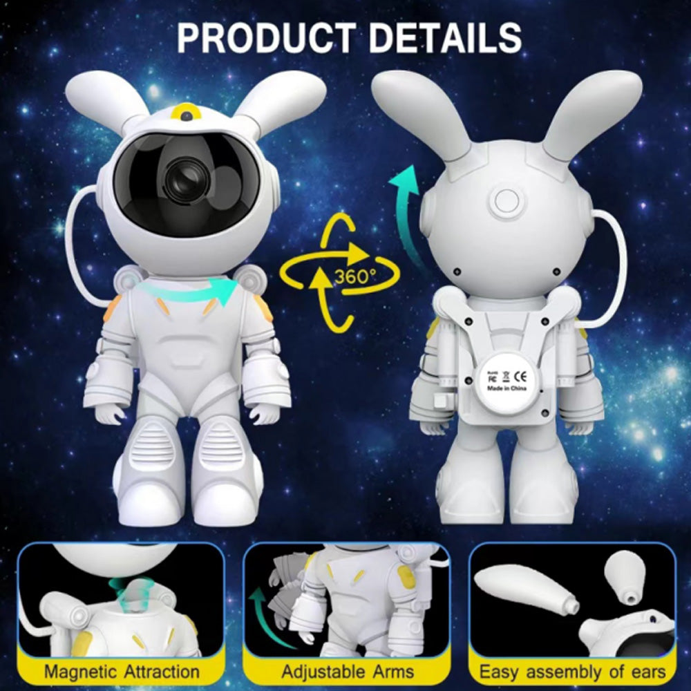 Space Rabbit Stars & Nebulae Projection Lamp