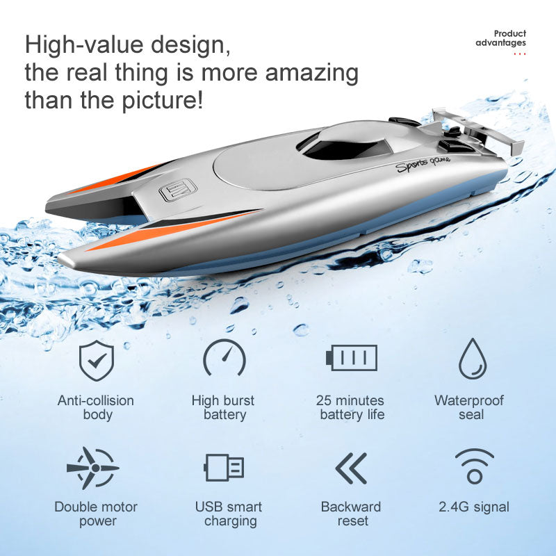 High-Speed RC Racing Boat 30Km/h